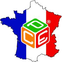 Logo PCE® sur la carte de France